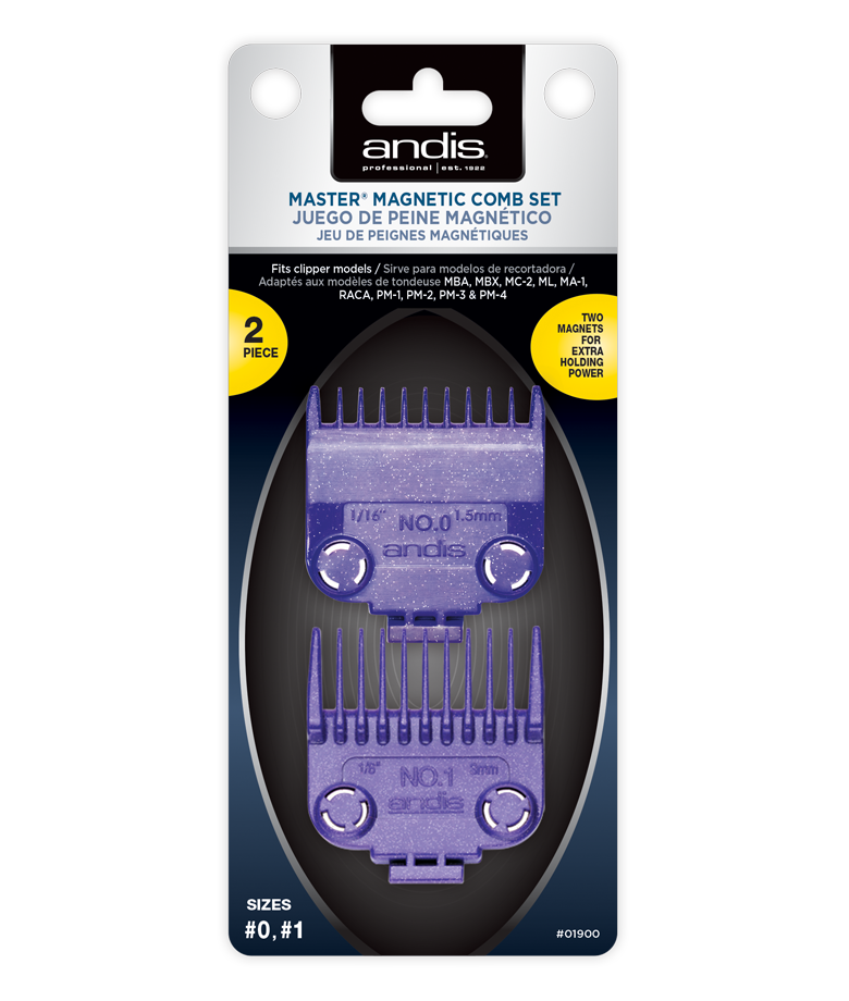 Andis Magnetic Comb Set — Dual Pack (2pcs)