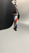 Load and play video in Gallery viewer, Barber Pole Light Up Keychain
