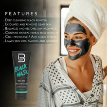 Load image into Gallery viewer, L3VEL3 Black Facial Mask 8.45 oz
